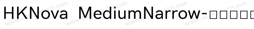 HKNova  MediumNarrow字体转换